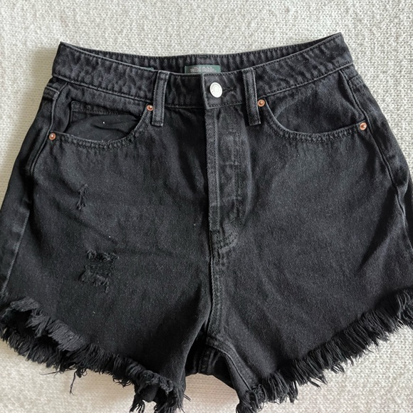 wild fable Pants - Wild Fable Highest Rise Black Denim Shorts